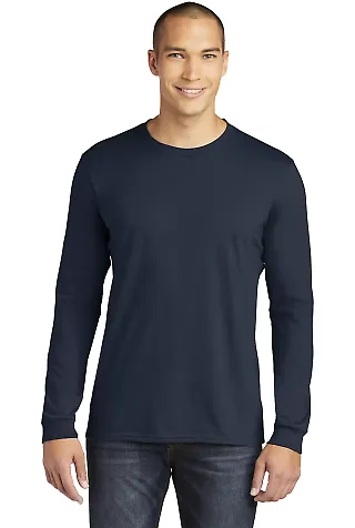 949 Anvil Adult Long-Sleeve Fashion-Fit Tee in Navy front view