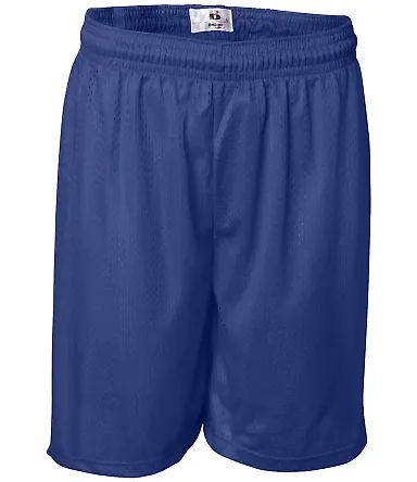 7207 Badger Adult Mesh/Tricot 7-Inch Shorts Royal front view