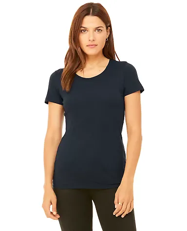 BELLA 8413 Womens Tri-blend T-shirt in Solid nvy trblnd front view