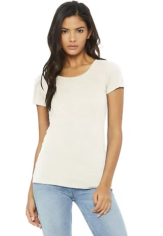 BELLA 8413 Womens Tri-blend T-shirt in Oatmeal triblend front view