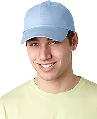 Adams EB101 Brushed Twill Dad Hat in Baby blue front view