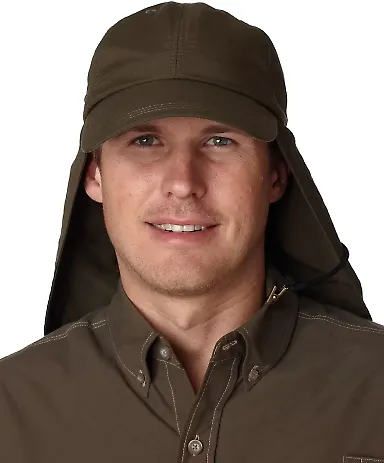 EOM101 Adams Extreme Outdoor Cap OLIVE front view