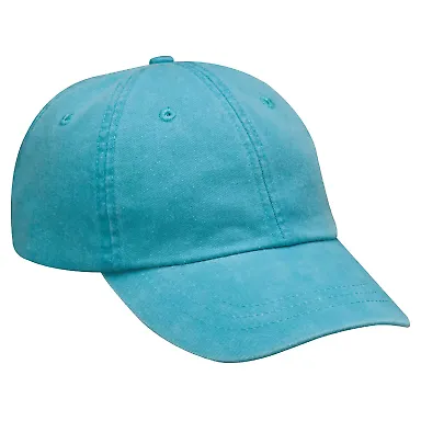 Adams EP101 Twill Pigment-dyed Dad Hat in Caribbean blue front view
