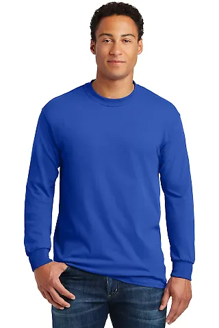 5400 Gildan Adult Heavy Cotton Long-Sleeve T-Shirt in Royal front view