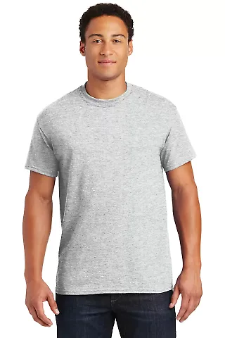 8000 Gildan Adult DryBlend T-Shirt in Ash grey front view