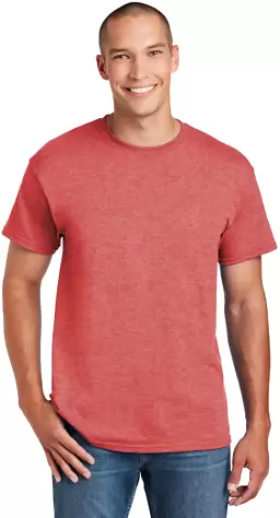 8000 Gildan Adult DryBlend T-Shirt in Hth spt scrlt rd front view