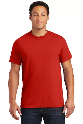8000 Gildan Adult DryBlend T-Shirt RED front view