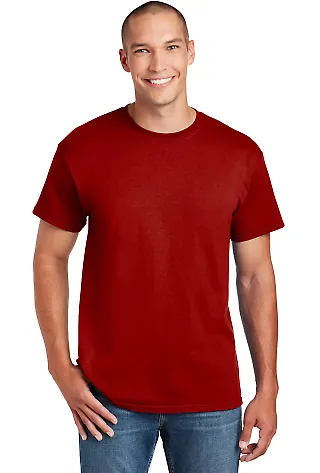8000 Gildan Adult DryBlend T-Shirt in Sprt scarlet red front view