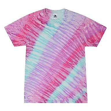 H1000b tie dye Youth Tie-Dyed Cotton Tee in Blossom front view