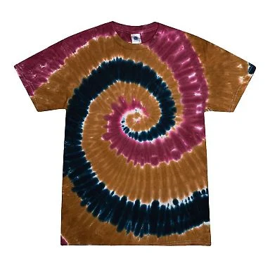 H1000b tie dye Youth Tie-Dyed Cotton Tee in Willow front view