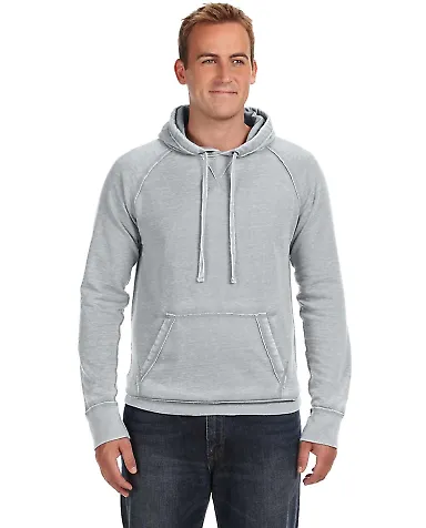 J8915 J-America Adult Vintage Zen Hooded Pullover  Cement front view