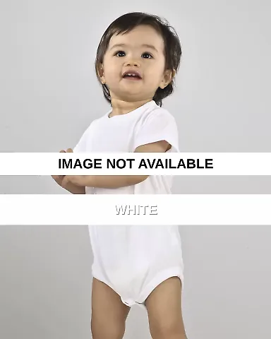 L4610 SubliVie Infant Sublimation Polyester Creepe WHITE front view