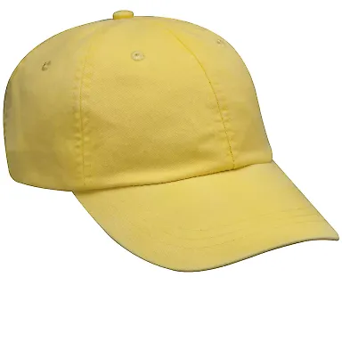 Adams LP101 Twill Optimum Dad Hat in Lemon front view
