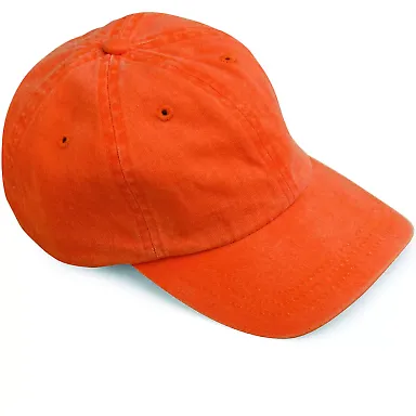 Adams LP101 Twill Optimum Dad Hat in Tangerine front view