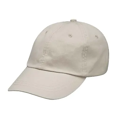 Adams LP104 Twill Optimum II Dad Hat STONE front view