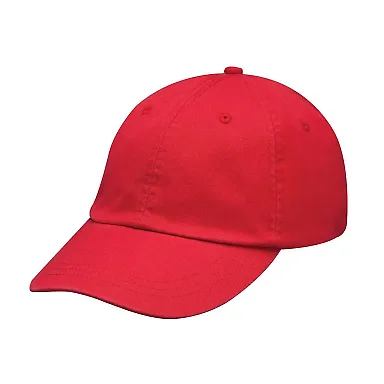 Adams LP104 Twill Optimum II Dad Hat RED front view