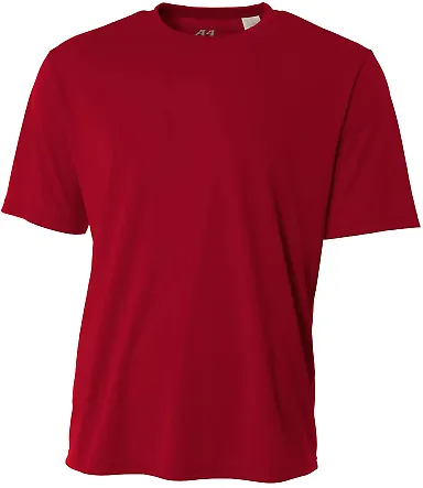 N3142 A4 Adult Cooling Performance Crew Tee CARDINAL front view