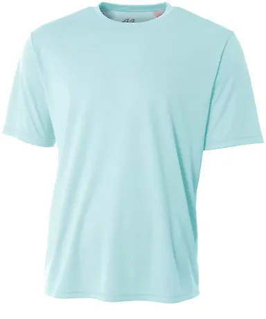 N3142 A4 Adult Cooling Performance Crew Tee PASTEL BLUE front view