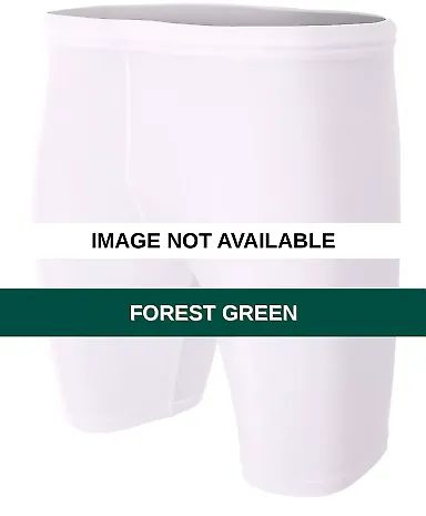 N5259 A4 Compression Short FOREST GREEN front view