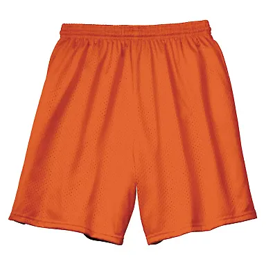 N5293 A4 Adult Lined Tricot Mesh Shorts ATHLETIC ORANGE front view
