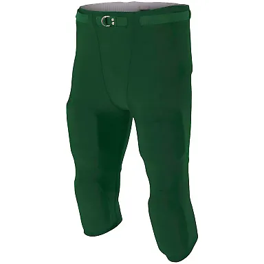 N6181 A4 Men's Flyless Football Pant FOREST front view