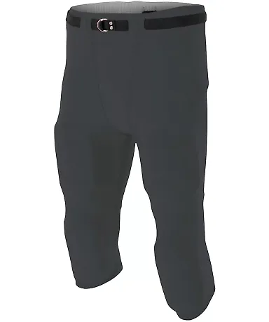 N6181 A4 Men's Flyless Football Pant GRAPHITE front view
