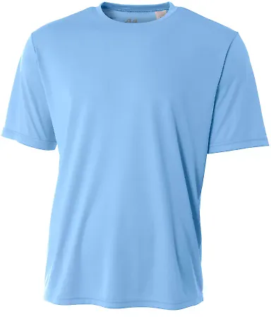 NB3142 A4 Youth Cooling Performance Crew Tee LIGHT BLUE front view