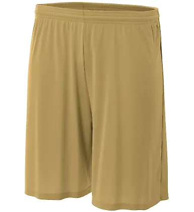 NB5244 A4 Youth Cooling Performance Shorts VEGAS GOLD front view
