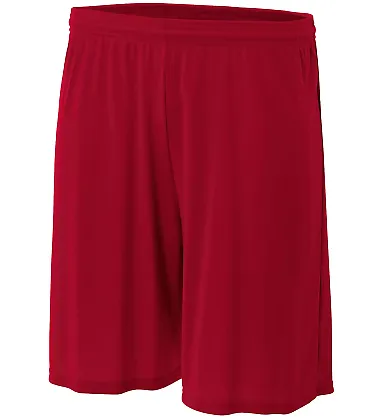 NB5244 A4 Youth Cooling Performance Shorts CARDINAL front view