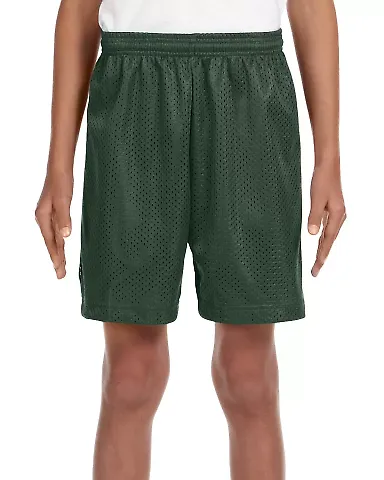 A4 NB5301 Youth Shorts FOREST GREEN front view