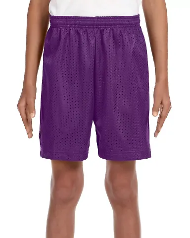 A4 NB5301 Youth Shorts PURPLE front view