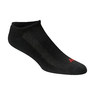 S8001 A4 Performance No-Show Socks BLACK front view