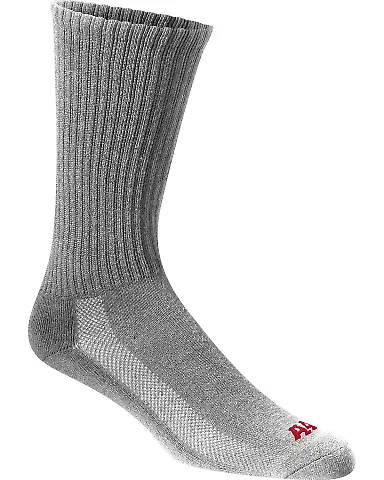 S8004 A4 Performance Crew Socks HEATHER front view