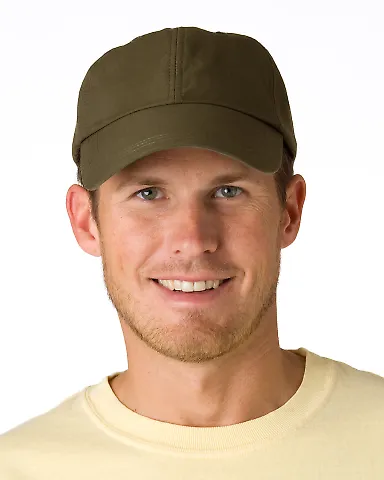 SH101 Adams Sunshield Unconstructed Blended Cap wi OLIVE front view