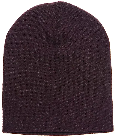 Y1500 Yupoong Heavyweight Knit Cap in Brown front view