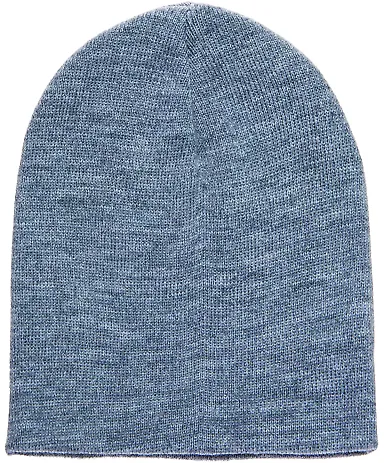 Y1500 Yupoong Heavyweight Knit Cap in Heather front view