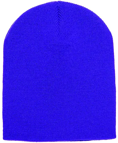 Y1500 Yupoong Heavyweight Knit Cap in Purple front view