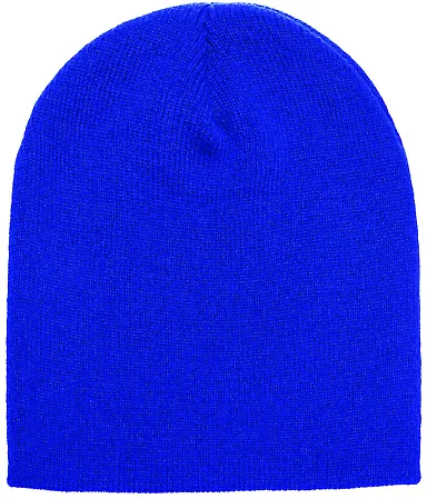 Y1500 Yupoong Heavyweight Knit Cap in Royal front view