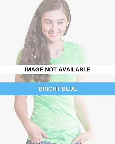 H03 In Your Face Apparel Women's Jr. Neon Burnout  Bright Blue front view