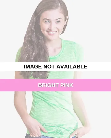 H03 In Your Face Apparel Women's Jr. Neon Burnout  Bright Pink front view