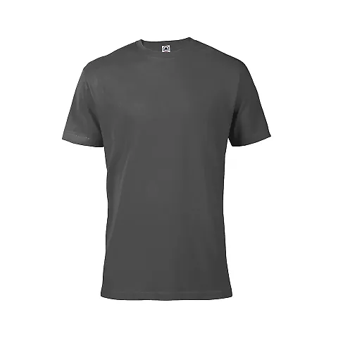 DELTA APPAREL 116535 ADULT S/S TEE in Charcoal front view
