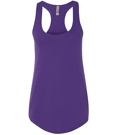 Next Level 6933 The Terry Racerback Tank PURPLE RUSH front view