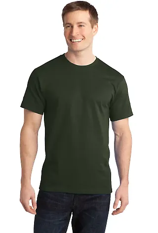 PC150 Port & Company Essential Ring Spun Cotton T- Olive front view