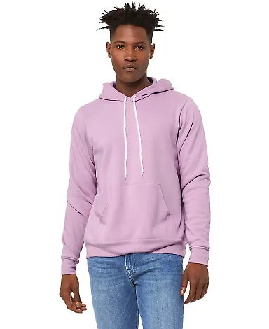 BELLA+CANVAS 3719 Unisex Cotton/Polyester Pullover in Lilac front view