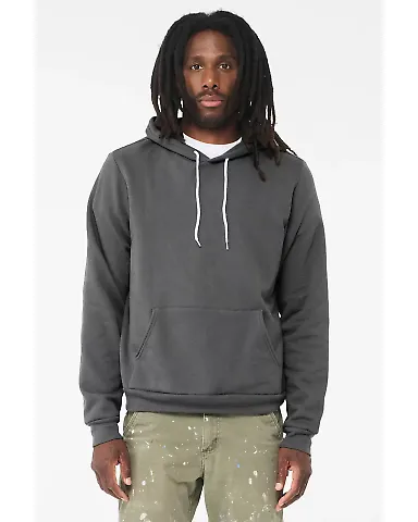 BELLA+CANVAS 3719 Unisex Cotton/Polyester Pullover in Asphalt front view