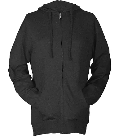 0260TC Unisex Beach Hoodie in Heather charcoal front view