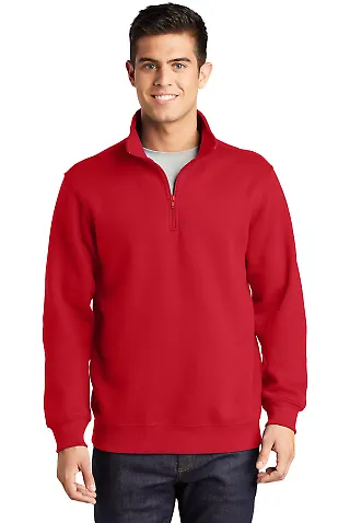 ST253 - Sport-Tek 1/4-Zip Sweatshirt True Red front view