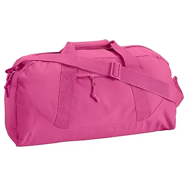 8806 Liberty Bags Large Recycled Polyester Square  in Hot pink front view