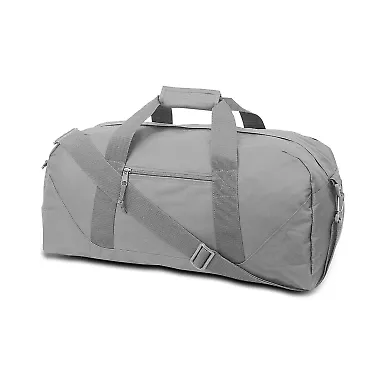 8806 Liberty Bags Large Recycled Polyester Square  in Grey front view