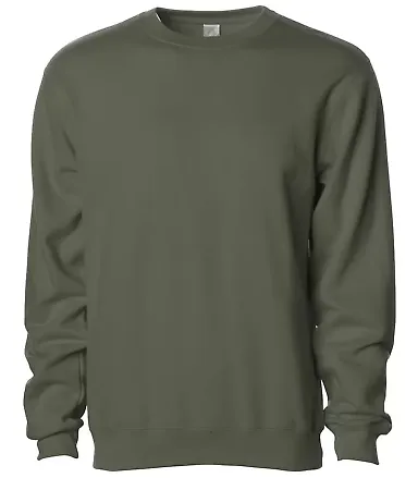 SS3000 - Independent Trading Co. - Crewneck Sweats Army front view